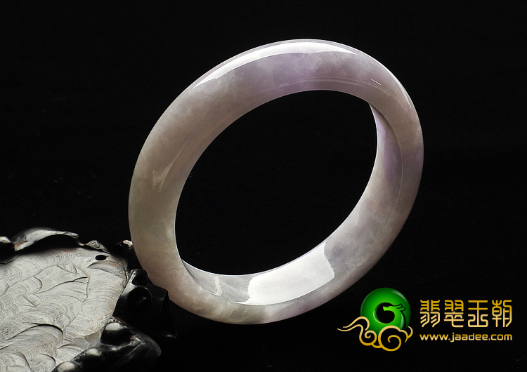 糯冰种紫罗兰缅甸翡翠A货手镯（56.1mm）