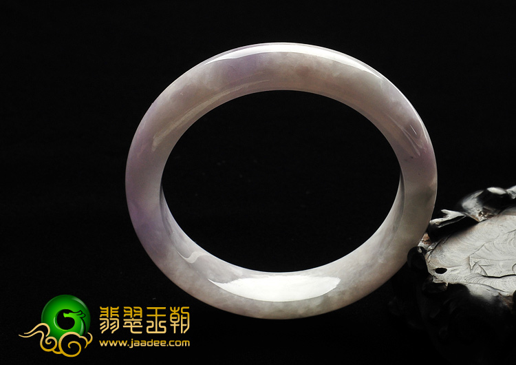 糯冰种紫罗兰缅甸翡翠A货手镯（56.1mm）