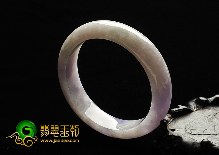 糯冰种紫罗兰缅甸翡翠A货手镯（56.1mm）