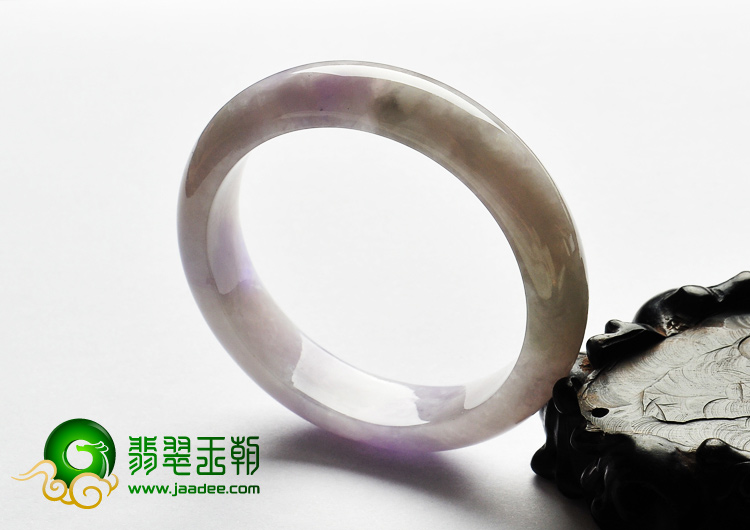 糯冰种紫罗兰缅甸翡翠A货手镯（56.1mm）