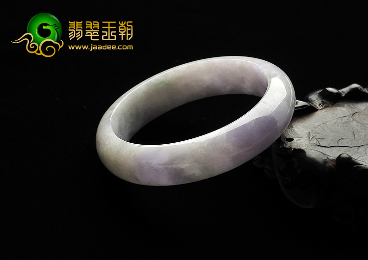糯冰种紫罗兰缅甸翡翠A货手镯（56.4mm）