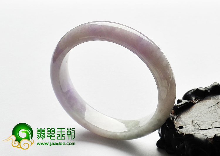 糯冰种紫罗兰缅甸翡翠A货手镯（56.4mm）