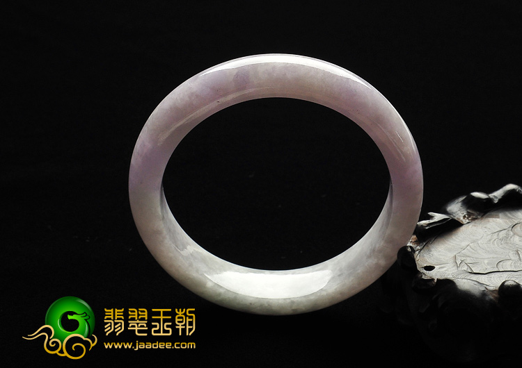 糯冰种紫罗兰缅甸翡翠A货手镯（56.4mm）