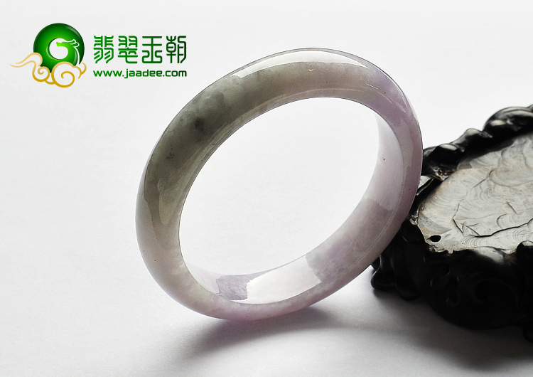 糯冰种紫罗兰缅甸翡翠A货手镯（56.4mm）