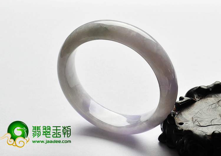 糯冰种紫罗兰缅甸翡翠A货手镯（57.1mm）
