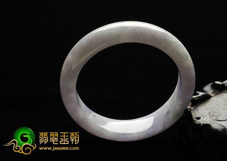 糯冰种紫罗兰缅甸翡翠A货手镯（57.1mm）