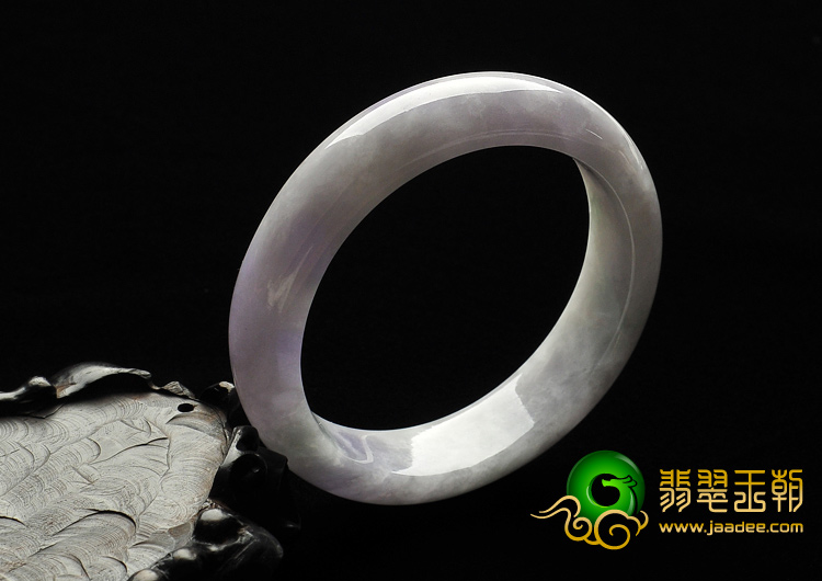 糯冰种紫罗兰缅甸翡翠A货手镯（57.1mm）