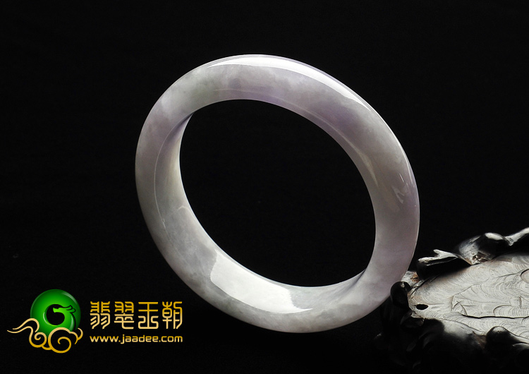 糯冰种紫罗兰缅甸翡翠A货手镯（57.1mm）