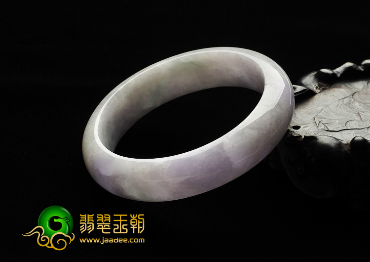 糯冰种紫罗兰缅甸翡翠A货手镯（57.1mm）