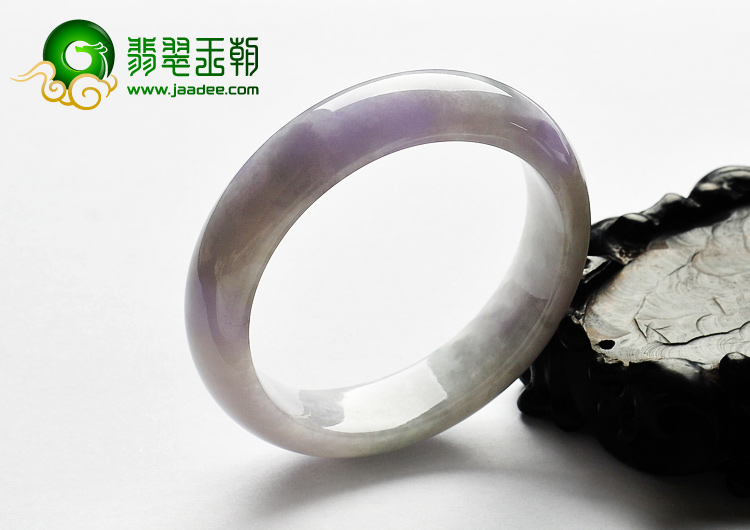 糯冰种紫罗兰缅甸翡翠A货手镯（57.1mm）