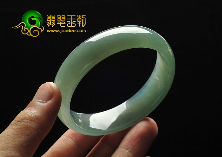 冰种晴水缅甸翡翠A货手镯（58.5mm）