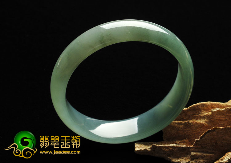 冰种蓝晴水缅甸翡翠A货手镯（59.2mm）