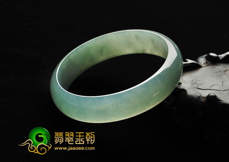 冰种蓝晴水缅甸翡翠A货手镯（59.2mm）