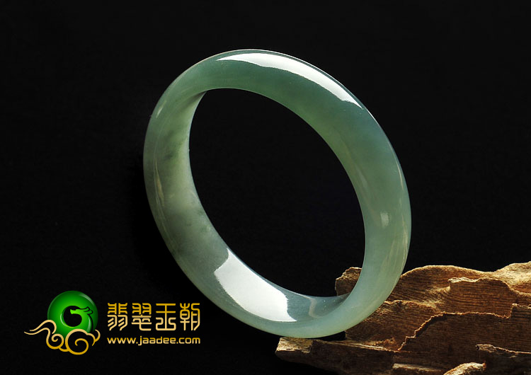 冰种蓝晴水缅甸翡翠A货手镯（59.2mm）