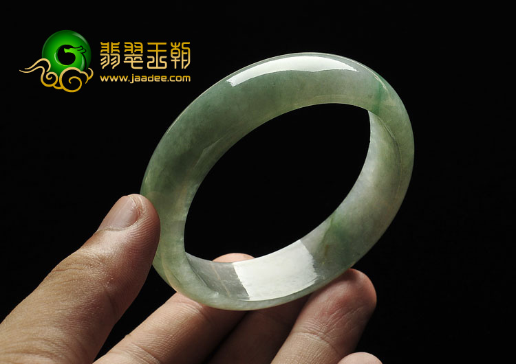 糯冰种晴水缅甸翡翠A货手镯（56.8mm）