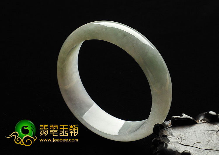 糯冰种晴水缅甸翡翠A货手镯（58.4mm）