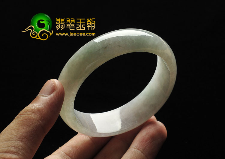 糯冰种晴水缅甸翡翠A货手镯（58.4mm）