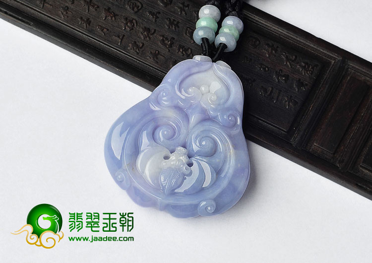 （一口价扫货）糯冰种紫罗兰缅甸翡翠A货饕餮挂件