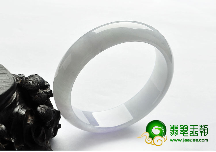 糯冰种淡紫罗兰缅甸翡翠A货手镯（60.3mm）