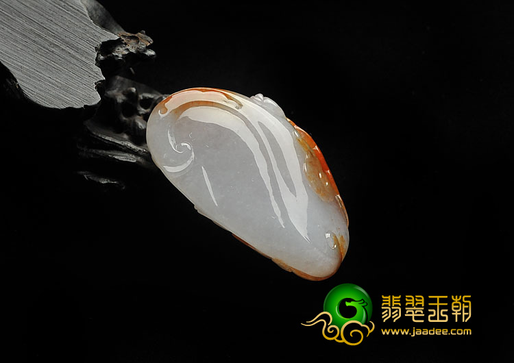 冰种红黄翡缅甸翡翠A货貔貅挂件