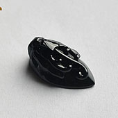 冰种墨翠缅甸翡翠A货貔貅戒面