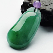 冰种飘翠缅甸翡翠A货福瓜挂件