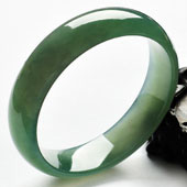 冰种晴水缅甸翡翠A货手镯（58.5mm）