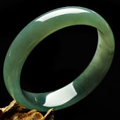 冰种蓝晴水缅甸翡翠A货手镯（59.2mm）