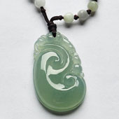 冰种晴水缅甸翡翠A货如意挂件