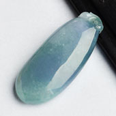 冰种紫罗兰飘花缅甸翡翠A货福瓜挂件