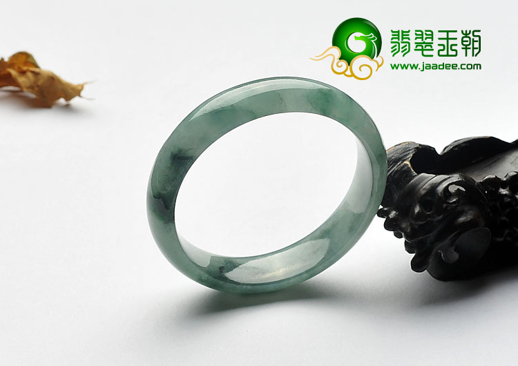 糯冰种晴水飘花缅甸翡翠A货手镯（56.1mm）