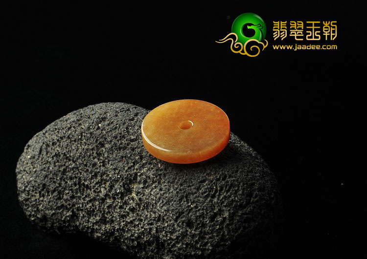 糯冰种黄翡缅甸翡翠A货平安扣挂件
