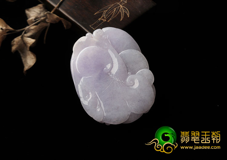 糯冰种紫罗兰缅甸翡翠A货飞龙在天挂件