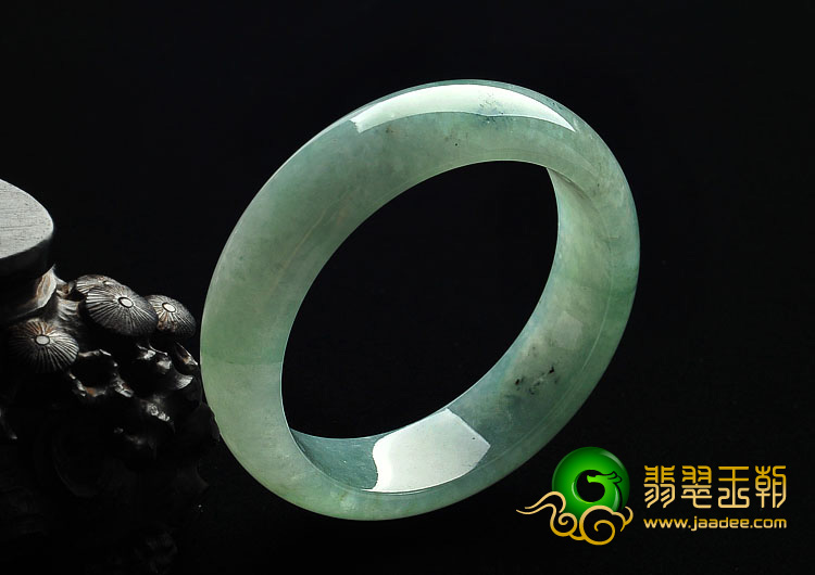 糯冰种晴水缅甸翡翠A货手镯（58.5mm）