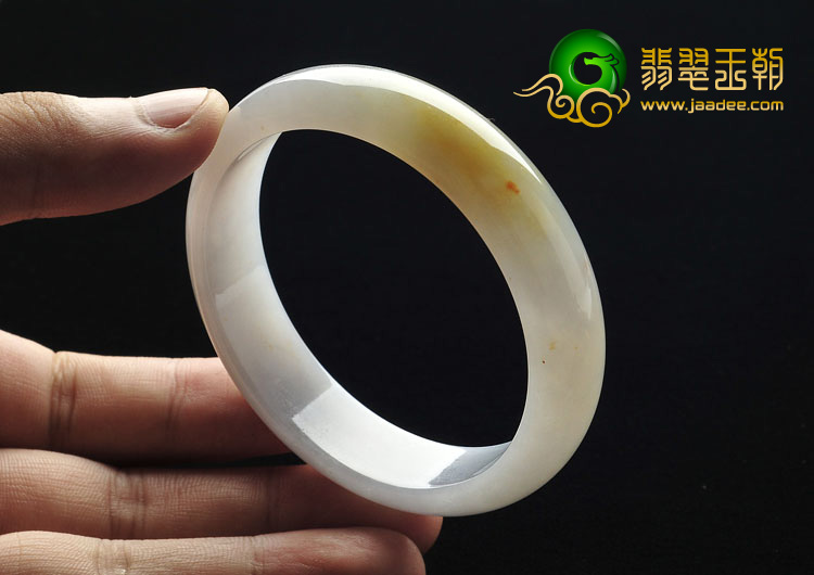 糯冰种紫罗兰黄翡缅甸翡翠A货手镯（57.6mm）