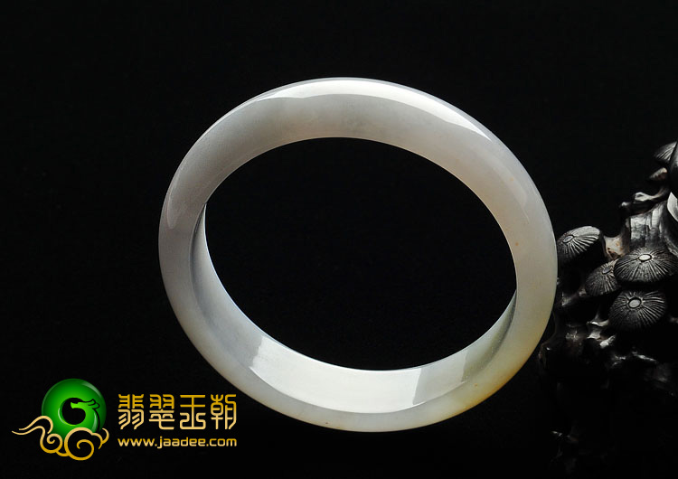 糯冰种紫罗兰黄翡缅甸翡翠A货手镯（57.6mm）