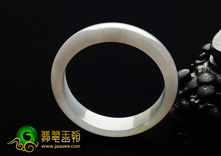 糯冰种紫罗兰黄翡缅甸翡翠A货手镯（57.6mm）