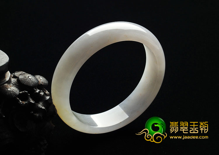 糯冰种紫罗兰黄翡缅甸翡翠A货手镯（57.6mm）