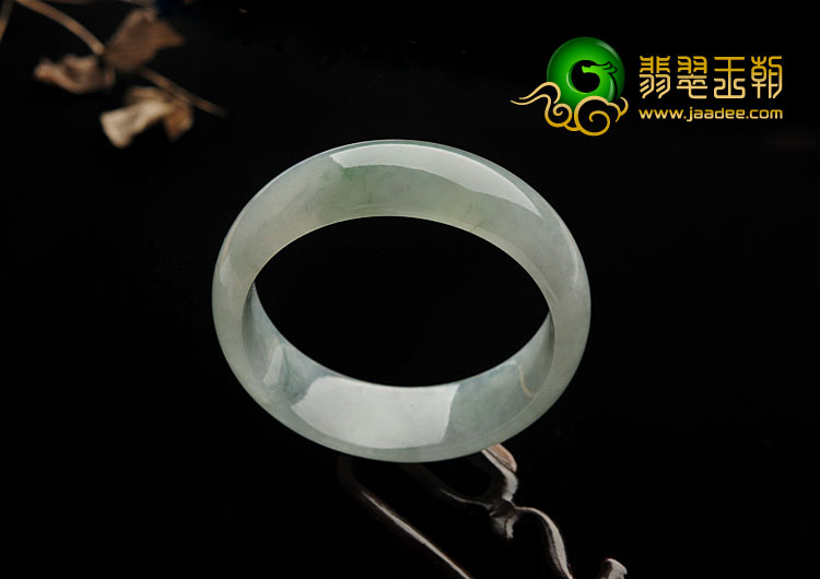 冰种飘花缅甸翡翠A货手镯（55.4mm）