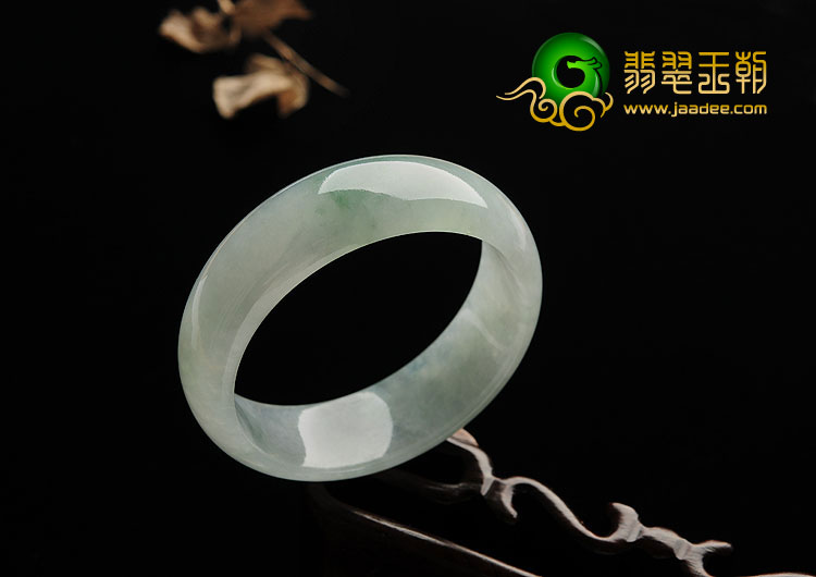 冰种飘花缅甸翡翠A货手镯（55.4mm）