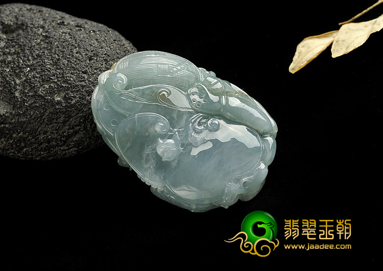 糯冰种褐黄翡晴水缅甸翡翠A货一路连科挂件