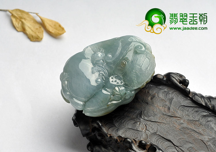 糯冰种褐黄翡晴水缅甸翡翠A货一路连科挂件