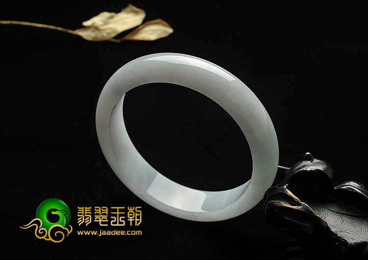 糯冰种晴水缅甸翡翠A货手镯（61.8mm）