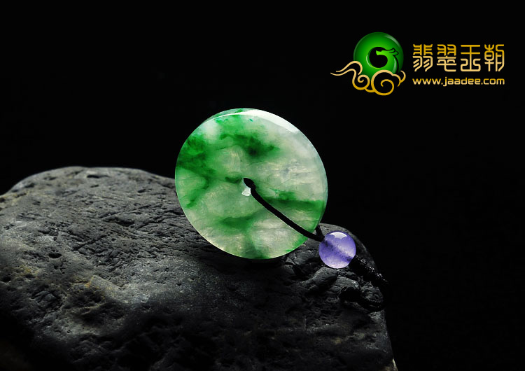 冰种飘翠缅甸翡翠A货平安扣挂件（单价）
