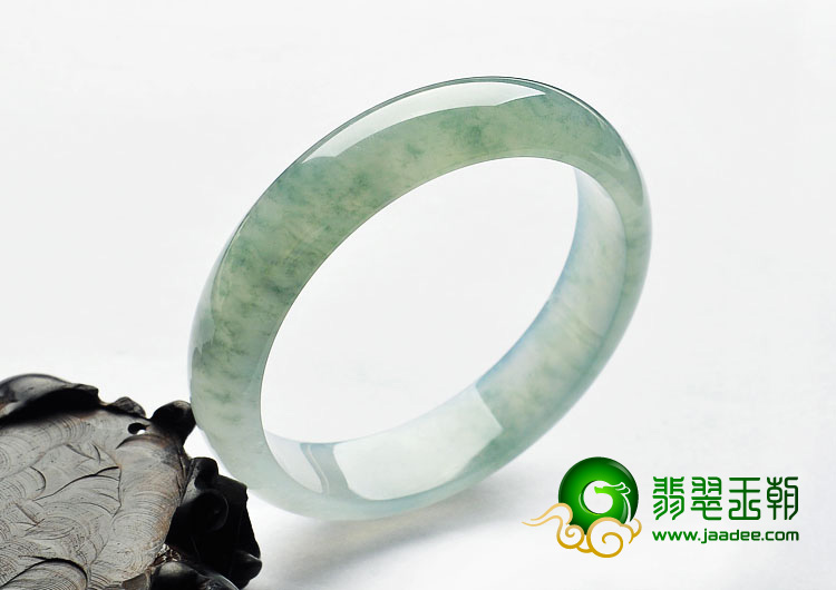 冰种飘花缅甸翡翠A货手镯（58.6mm）