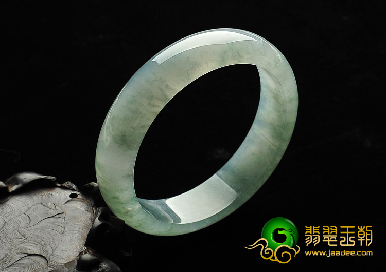 冰种飘花缅甸翡翠A货手镯（56.6mm）