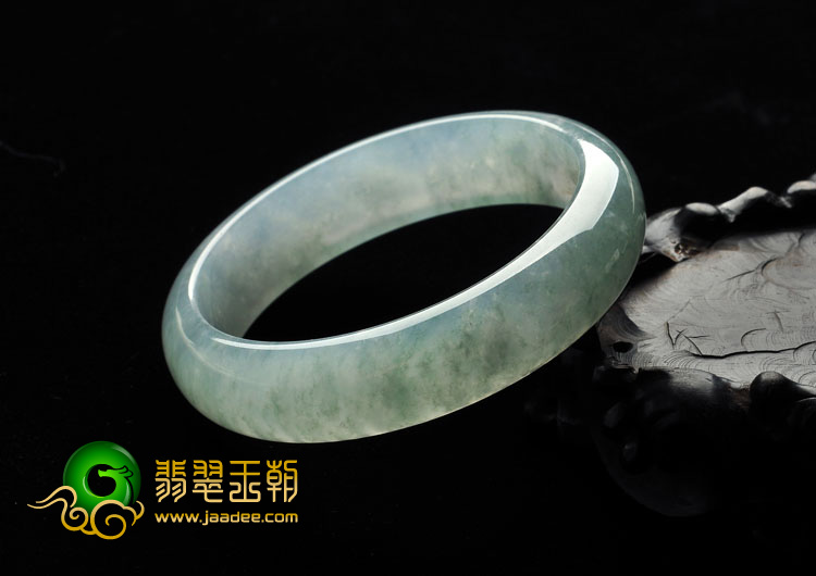 冰种飘花缅甸翡翠A货手镯（56.6mm）