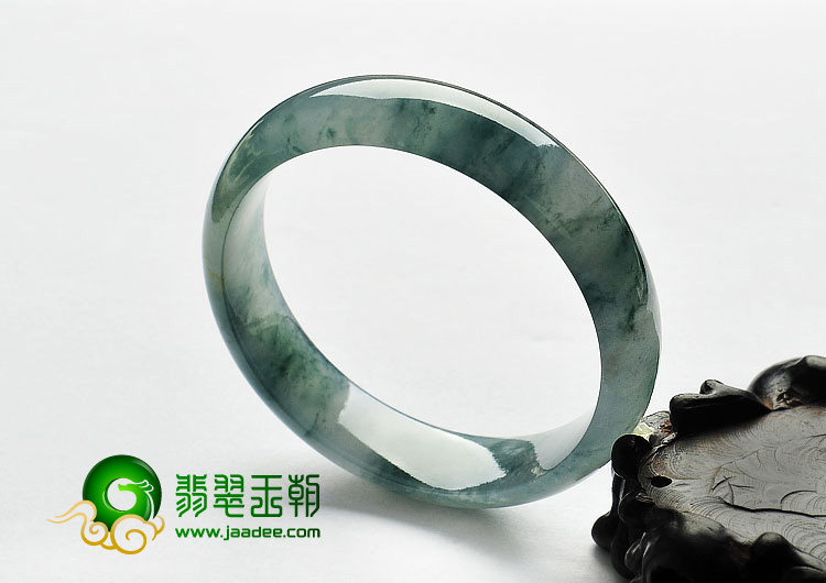 冰种飘花缅甸翡翠A货手镯（56.2mm）