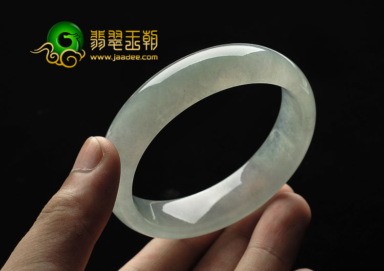 冰种晴水缅甸翡翠A货手镯（58.2mm）