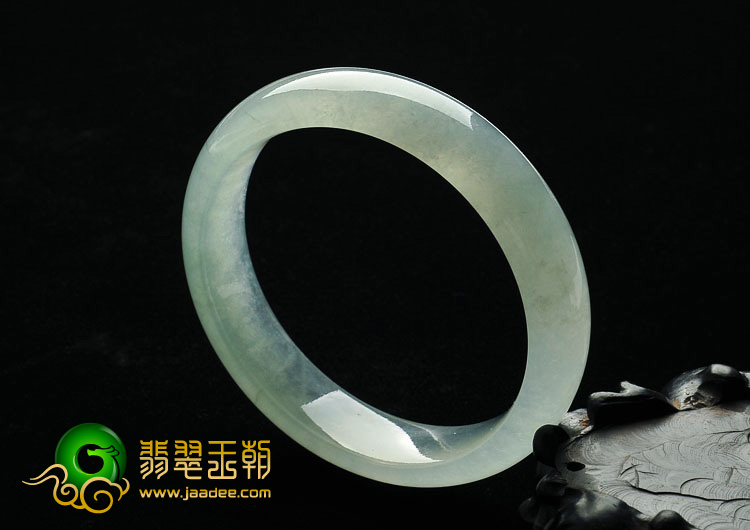 冰种晴水缅甸翡翠A货手镯（58.2mm）